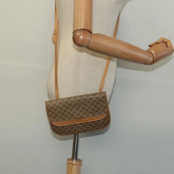 GUCCI Micro GG Supreme Shoulder Bag PVC Beige Gold - Picture 15 of 16